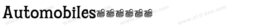 Automobiles字体转换