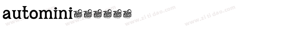 automini字体转换