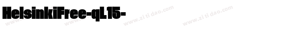 HelsinkiFree-qL15字体转换