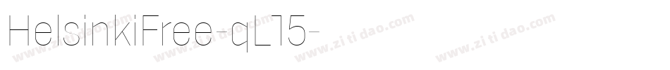 HelsinkiFree-qL15字体转换