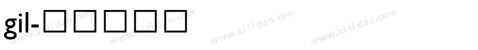 gil字体转换