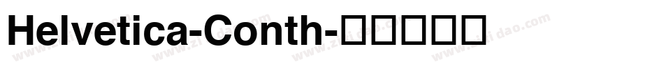 Helvetica-Conth字体转换