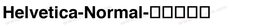 Helvetica-Normal字体转换