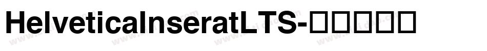 HelveticaInseratLTS字体转换