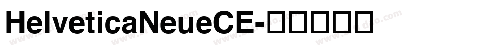 HelveticaNeueCE字体转换