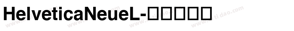 HelveticaNeueL字体转换