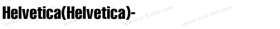 Helvetica(Helvetica)字体转换
