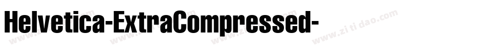 Helvetica-ExtraCompressed字体转换