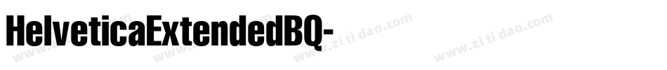 HelveticaExtendedBQ字体转换