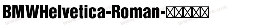 BMWHelvetica-Roman字体转换