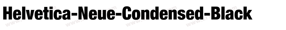 Helvetica-Neue-Condensed-Black字体转换
