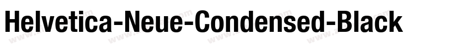 Helvetica-Neue-Condensed-Black字体转换
