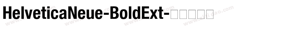 HelveticaNeue-BoldExt字体转换