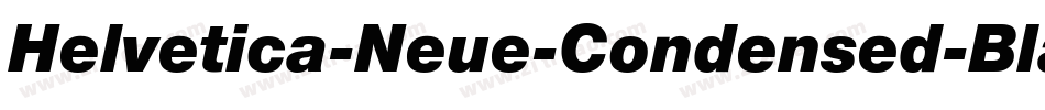 Helvetica-Neue-Condensed-Black字体转换