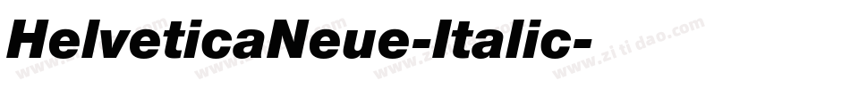 HelveticaNeue-Italic字体转换