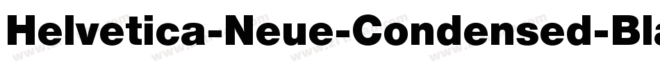 Helvetica-Neue-Condensed-Black字体转换
