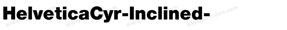 HelveticaCyr-Inclined字体转换