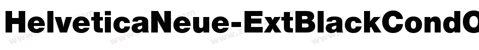 HelveticaNeue-ExtBlackCondObl字体转换