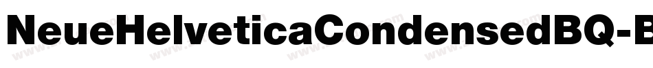 NeueHelveticaCondensedBQ-Black字体转换