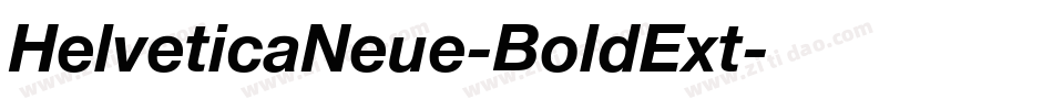 HelveticaNeue-BoldExt字体转换