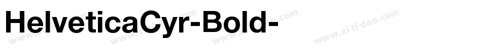 HelveticaCyr-Bold字体转换