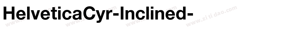 HelveticaCyr-Inclined字体转换