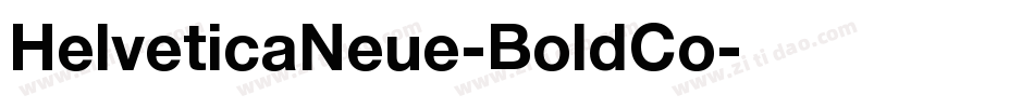 HelveticaNeue-BoldCo字体转换
