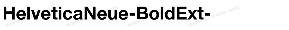 HelveticaNeue-BoldExt字体转换