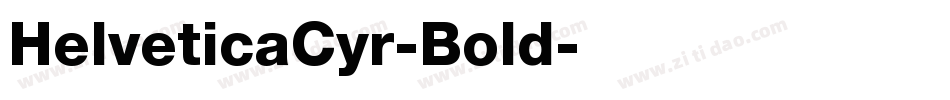 HelveticaCyr-Bold字体转换
