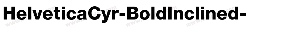 HelveticaCyr-BoldInclined字体转换
