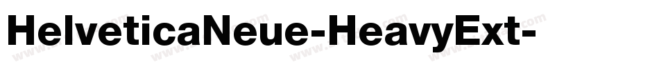 HelveticaNeue-HeavyExt字体转换
