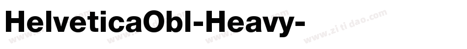 HelveticaObl-Heavy字体转换