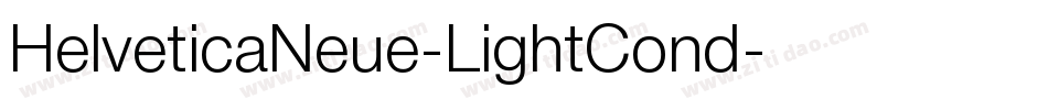HelveticaNeue-LightCond字体转换