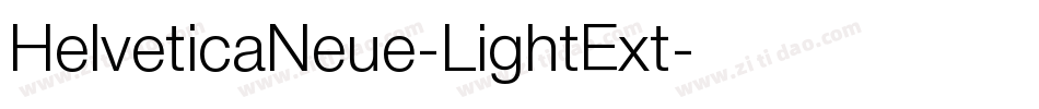 HelveticaNeue-LightExt字体转换