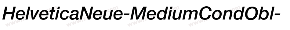 HelveticaNeue-MediumCondObl字体转换