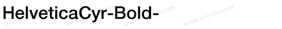 HelveticaCyr-Bold字体转换