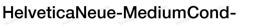 HelveticaNeue-MediumCond字体转换