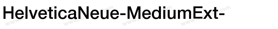 HelveticaNeue-MediumExt字体转换
