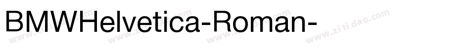 BMWHelvetica-Roman字体转换