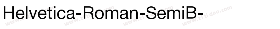 Helvetica-Roman-SemiB字体转换