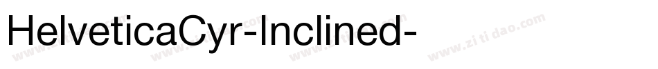HelveticaCyr-Inclined字体转换