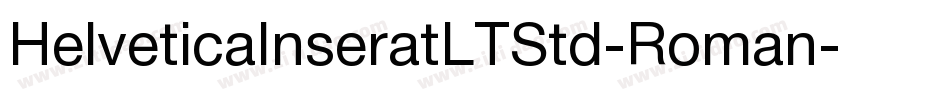 HelveticaInseratLTStd-Roman字体转换