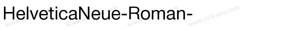 HelveticaNeue-Roman字体转换