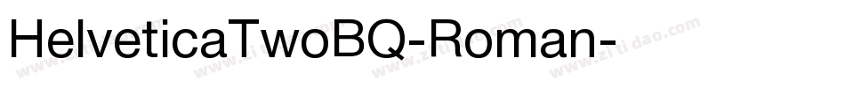 HelveticaTwoBQ-Roman字体转换