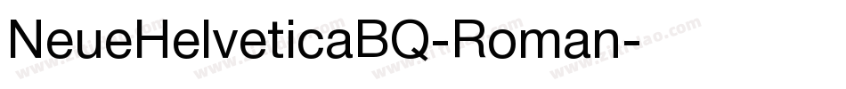 NeueHelveticaBQ-Roman字体转换