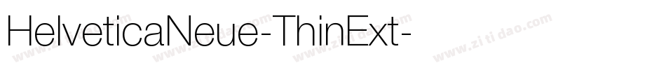 HelveticaNeue-ThinExt字体转换