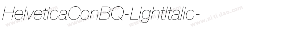 HelveticaConBQ-LightItalic字体转换