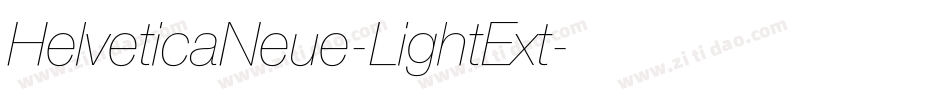 HelveticaNeue-LightExt字体转换