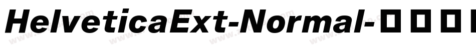 HelveticaExt-Normal字体转换