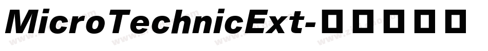 MicroTechnicExt字体转换